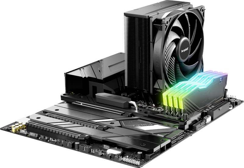 Be quiet pure rock 3 black cpu koeler 4 orig - Be quiet! Pure Rock 3 CPU (Black) CPU-koeler
