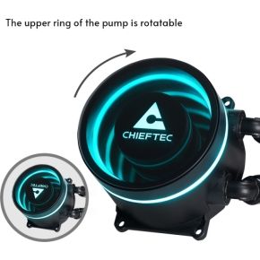 Chieftec Iceberg // 240 Aio Water Cooling Argb koeler - afbeelding 4