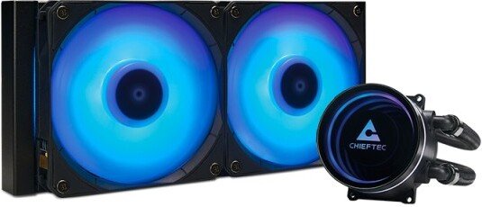 Chieftec iceberg 240 waterkoeling - Chieftec Iceberg 240 RGB 240mm Waterkoeler (Zwart RGB)