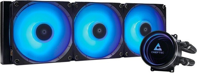 Chieftec iceberg 360 waterkoeling - Chieftec Iceberg 360 RGB 360mm Waterkoeler (Zwart RGB)