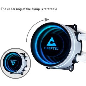 Iceberg White 360 RGB All-in-One Liquid Cooler 360mm Waterkoeler (White) - afbeelding 6