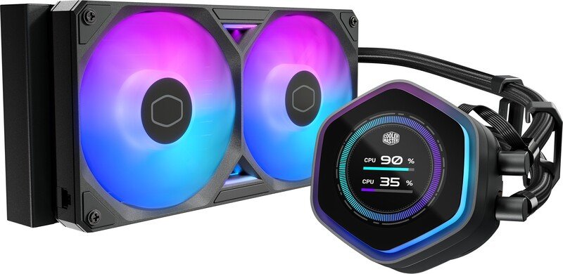Cooler master masterliquid 240 atmos ii lcd - Cooler Master MasterLiquid Atmos II LCD 240 240mm Waterkoeler (Black)
