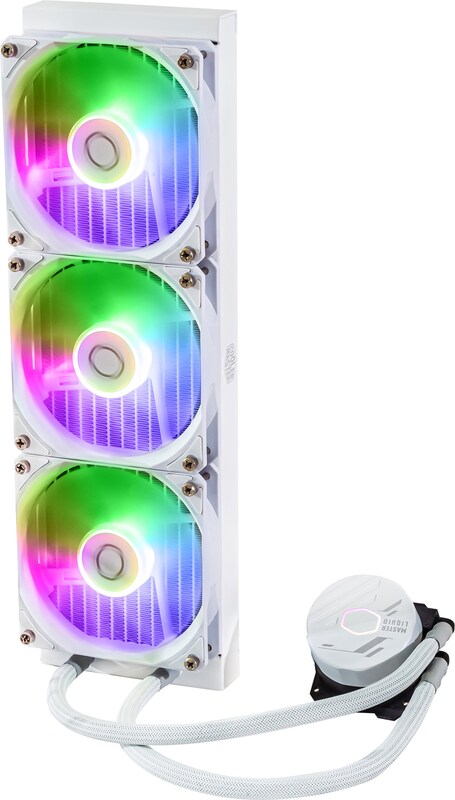 Cooler master masterliquid 360l core wit 4 orig - Cooler Master CoolerMaster MasterLiquid 360L 360mm Waterkoeler (White)