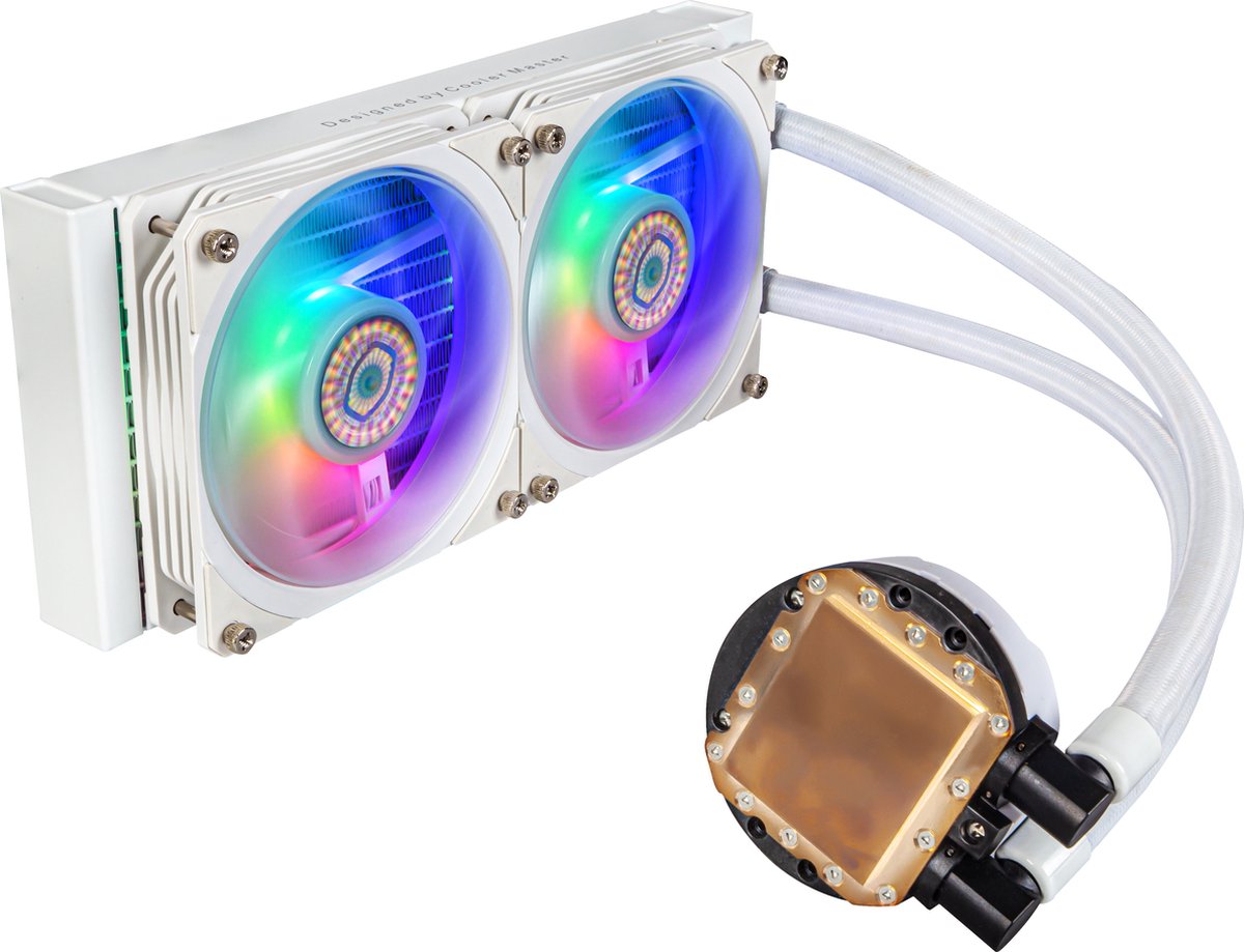 Cooler Master Masterliquid Pl240 Flux White Edition - afbeelding 3