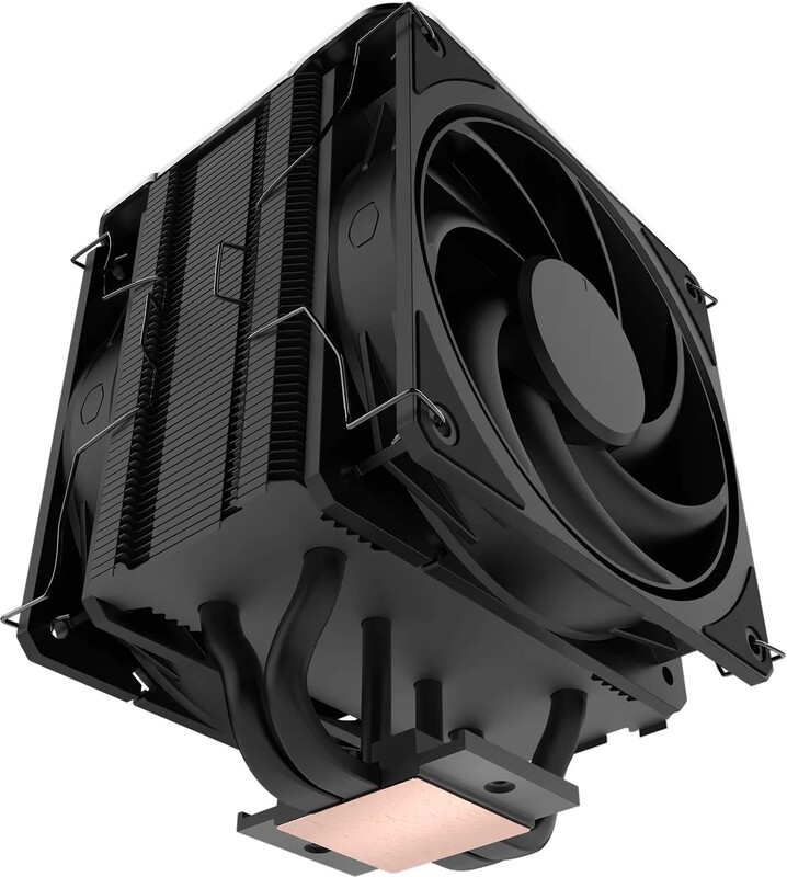 Cooler master v4 alpha 3dhp black cpu koeler 2 orig - CoolerMaster V4 ALPHA BLACK 3DHP CPU-koeler