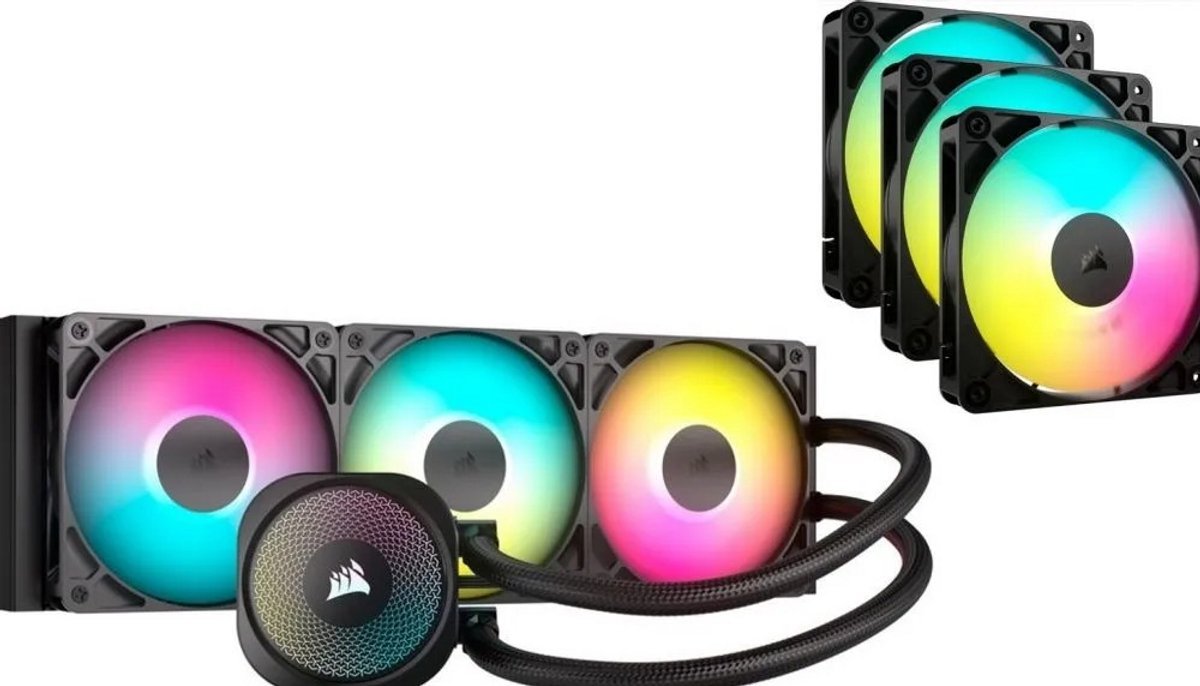 Corsair Corsair Cooling Combo 1 - Corsair Nautilus 360 Rs Argb + Rs120 Argb 3-Pack Bundel