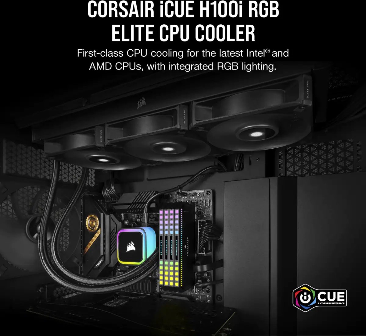 iCUE H100i RGB ELITE 240mm All-in-One Liquid CPU Cooler - afbeelding 5