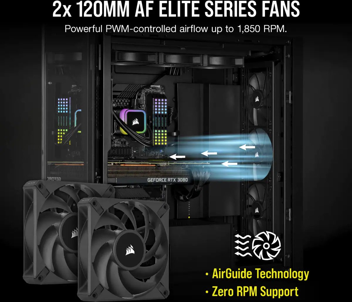 iCUE H100i RGB ELITE 240mm All-in-One Liquid CPU Cooler - afbeelding 6