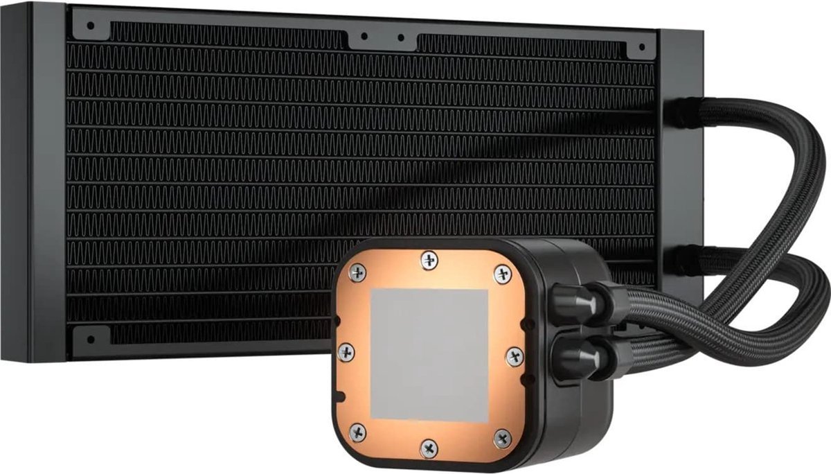 Corsair Corsair H100I Processor Alles-In-Één Vloeistofkoeler 12 Cm Zwart 1 Stuk(S)