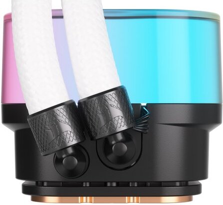 Corsair icue link h100i white vloeisto 2 orig - Corsair iCUE LINK H100i RGB Liquid CPU 240mm Waterkoeler (White)