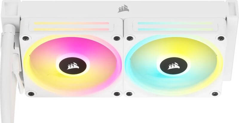 Corsair icue link h100i white vloeisto 5 orig - Corsair iCUE LINK H100i RGB Liquid CPU 240mm Waterkoeler (White)