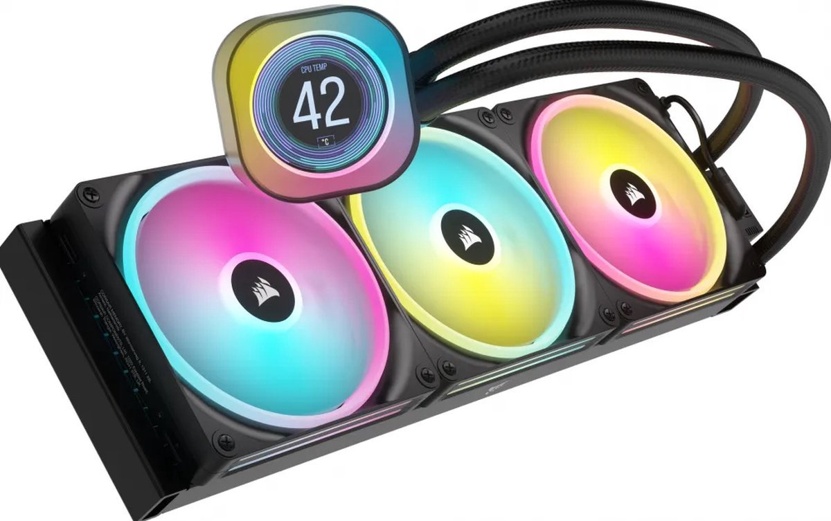 Corsair Icue Link H170I Lcd - Vloeistofkoelsysteem Processor - Afmeting koeler - afbeelding 2