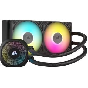CORSAIR Corsair Icue Link Titan 240 Rx Rgb Cpu Vloeistofkoeler - 240 Mm Radiator - 2X Rx120 Rgb-Fans -Zwart (Geschikt Voor Lga 1851/1700, Amd Am4/Am5 - Inclusief Icue Link-Systeemhub)