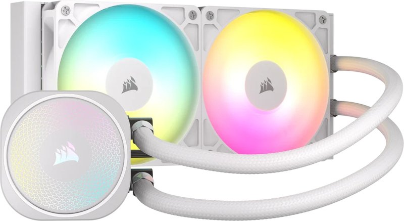 Corsair nautilus 240 rs waterkoeling 60401 - Corsair Nautilus 240 RS ARGB Liquid CPU 240mm Waterkoeler (White)