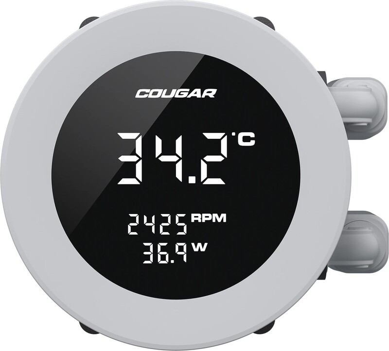 Cougar poseidon vistek 360 wit waterk 3 orig - Cougar Poseidon Vistek 360 Processor Wit 360mm Waterkoeler (White)