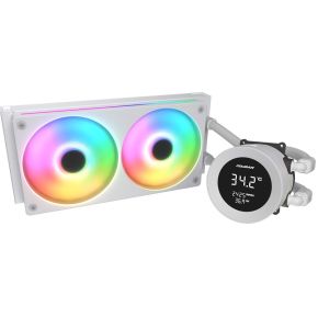Poseidon Vistek ARGB 240 White CPU Liquid Cooler 240mm Waterkoeler (White) - afbeelding 2