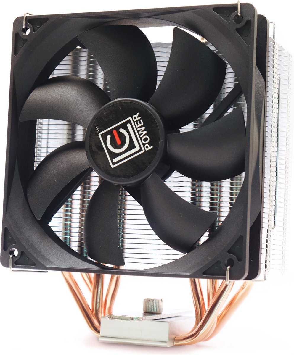 CPU Cpu Koeler Met 4 Heat Pipes - Socket Intel (Lga) 1851/1700/1120/115X - Amd 4/5 - 120 Mm Fdb Fan - 4 Pin Pwm - Tdp 190W - 90 Cfm - 35.3 Db(A) - Zwart