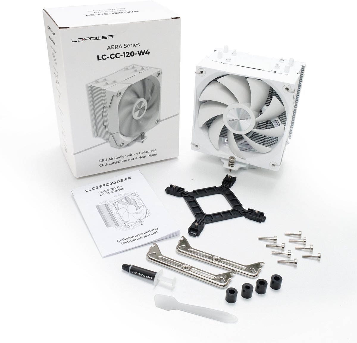 LC-Power LC-CC-120-W4 AERA Series CPU Cooler - Wit - afbeelding 4