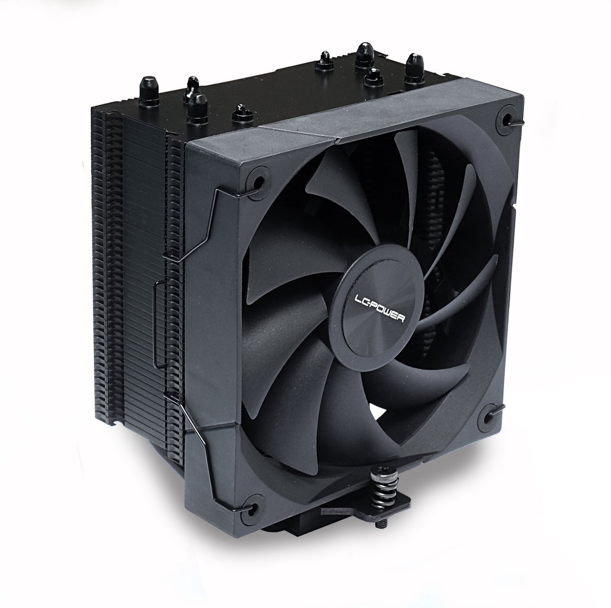 CPU Cpu Processor Koeler - Zwart - 4 Copper Heatpipes Intel Lga 1851/1700/1120/115X - Amd5/4 - Tdp 190W - 89,5 Cfm - 120Mm Fdb Fan - 4 Pin Pwm - 35.3 Db(A)