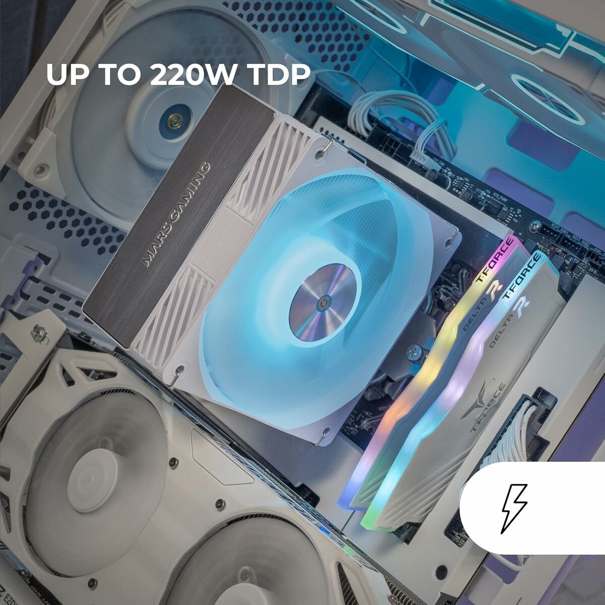 Mars Gaming MCPU-X4ARGBW CPU Cooler - afbeelding 8