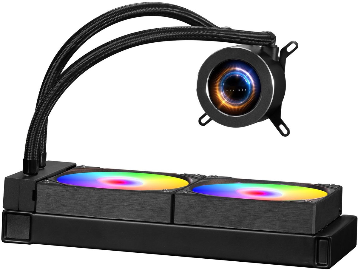 VEVOR CPU-Vloeistofkoeler AIO 120mm LCD ARGB - afbeelding 2