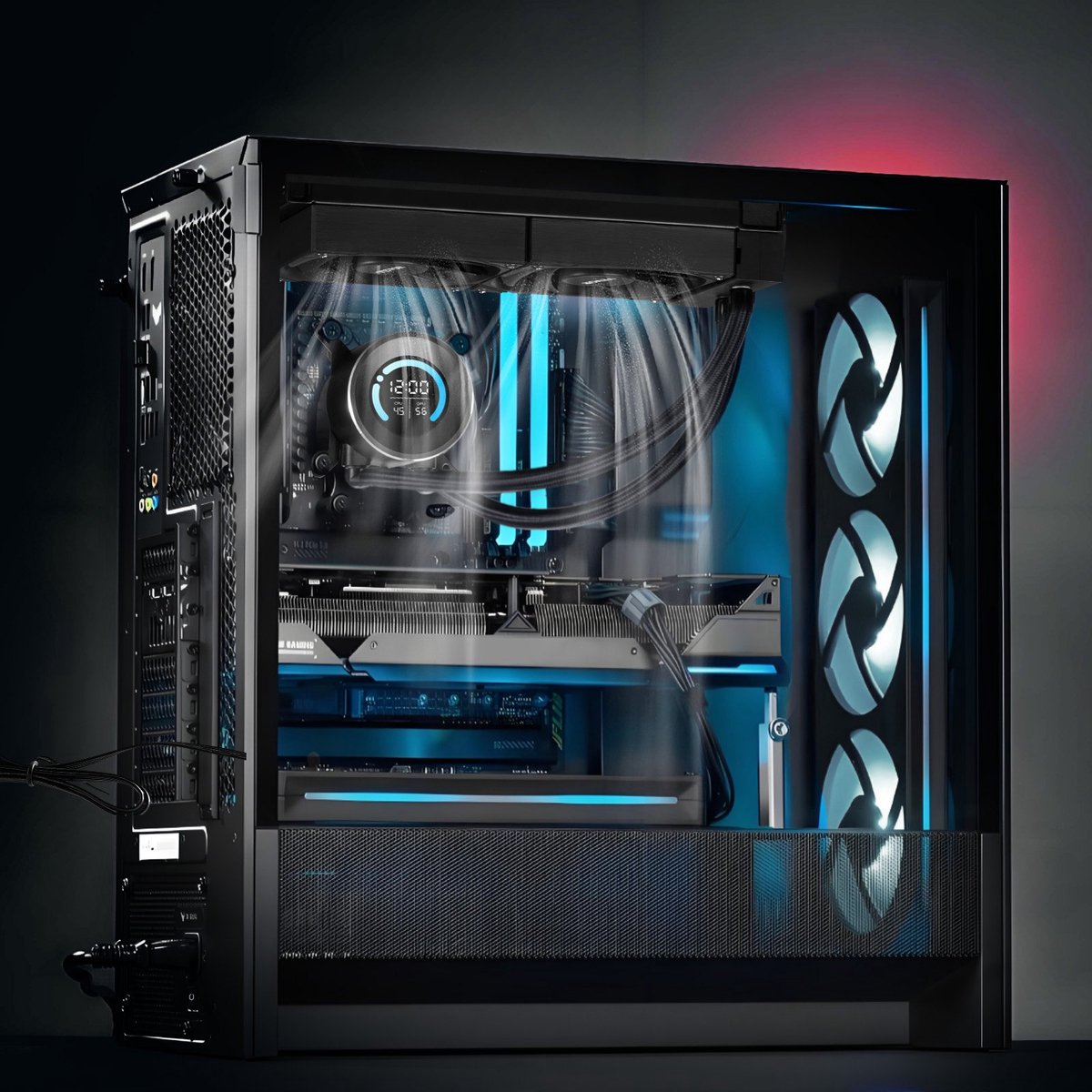 Waterkoeler - AIO All-in-One 120 mm - LCD Scherm 4,6 cm (1.8 inch) - afbeelding 8