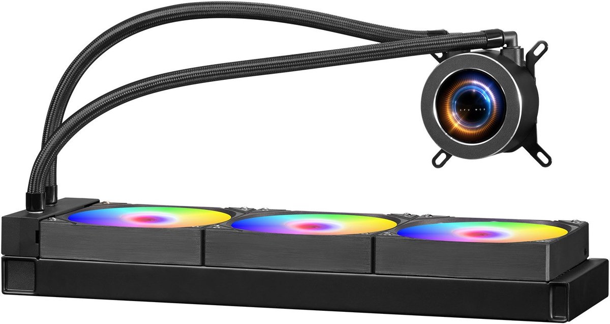 VEVOR 360mm AIO Waterkoeler met 5,3 cm LCD-scherm - afbeelding 2