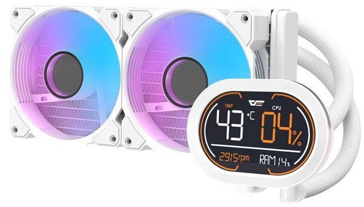 DH240D 240mm Waterkoeler (White) - afbeelding 3