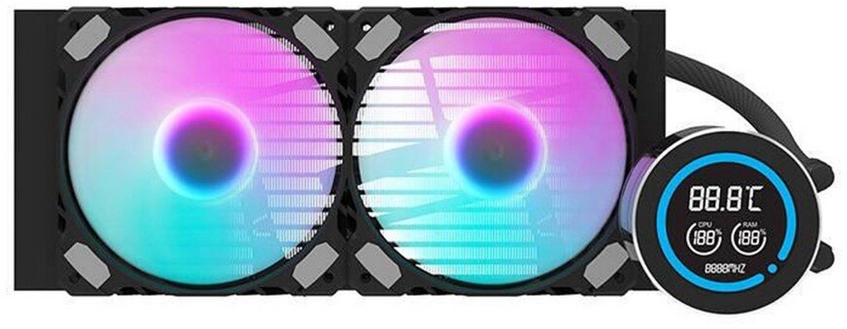 Dn-D240 Black Cpu-Koeling 240mm Waterkoeler (Black) - afbeelding 2