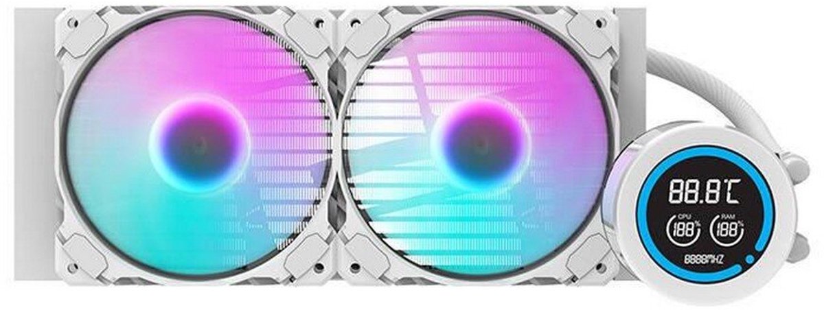 DN240D 240mm Waterkoeler (White) - afbeelding 2