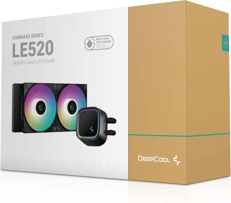 Deepcool le520 240 mm waterkoeling 7 orig - DeepCool LE520 240mm Waterkoeler (Black)