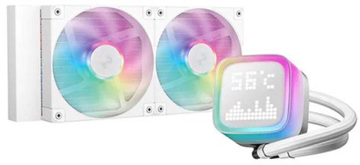 DeepCool Deepcool Lp Serie - Lp240 Wh - Waterkoeling / Aio - 240Mm - Rgb - Wit
