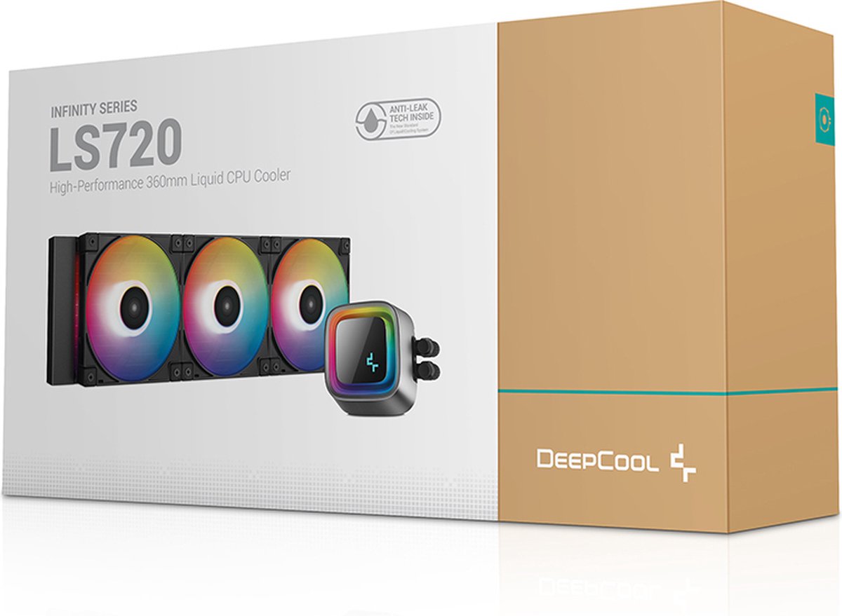 Deepcool Ls720 360Mm Argb Water Cooler, 3X Fc120 120Mm Pwm Argb High - afbeelding 6
