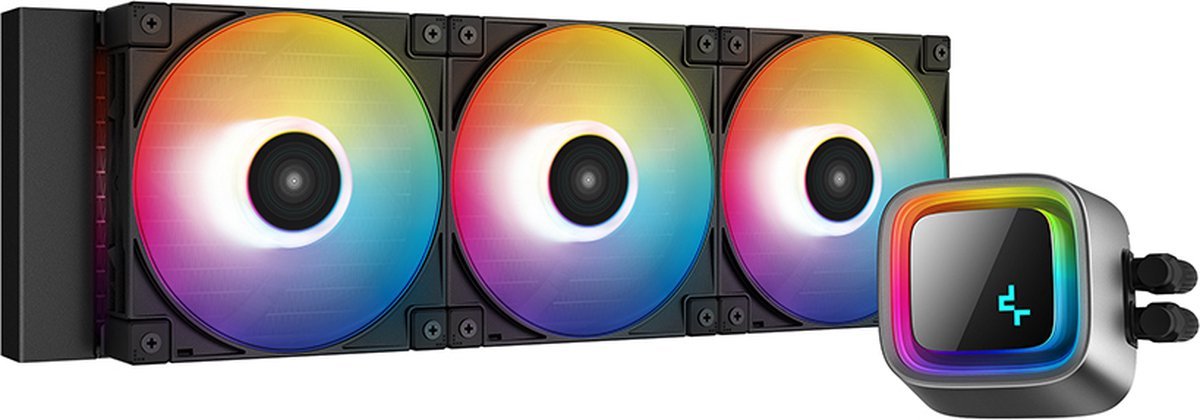 DeepCool Deepcool Ls720 360Mm Argb Water Cooler, 3X Fc120 120Mm Pwm Argb High Performance Fan, Sockets: Intel: Lga2066/2011-V3/2011/1700/1200/1151/1150/1155 Amd: Strx4/Str4/Am5/Am4