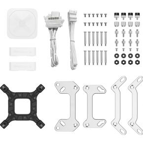 Ls720 360Mm Argb White Water Cooler, 3X Fc120 120Mm Pwm Argb High Performance Fan, Sockets: Intel: Lga2066/2011-V3/2011/1700/1200/1151/1150/1155 Amd: Strx4/Str4/Am5/Am4 - afbeelding 6