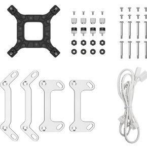 Lt240 Wh Argb Designer Liquid Cpu Cooler, 240Mm 5Th Gen Pump 3400Rpm Aio, Fd12 Argb Daisy Chainable Fans, Multidimensional Infinity Mirror Block, 5V A-Rgb Software Control, White - afbeelding 5