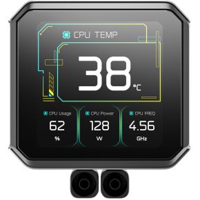 SPARTACUS 360 LCD Screen Gen6 AIO Liquid Cooler 360mm Waterkoeler (Black) - afbeelding 3