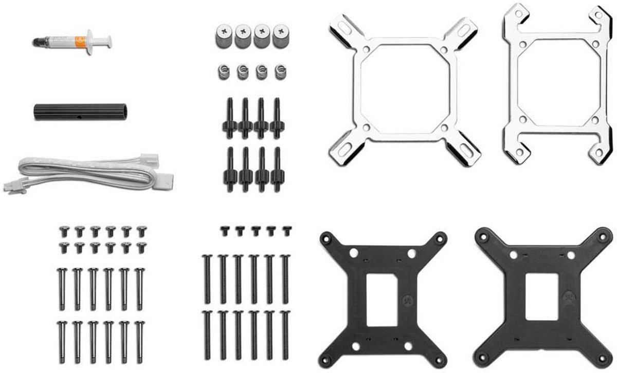 Ekwb Ek-Nucleus Aio Cr240 Lux D-Rgb White - Vloeistof-Koelsysteem - Afmeting koeler - afbeelding 8