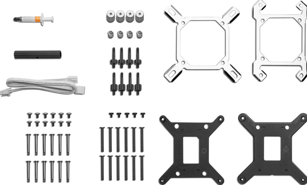 Ekwb Ek-Nucleus Aio Cr360 Lux D-Rgb White - Vloeistof-Koelsysteem - Afmeting koeler - afbeelding 2