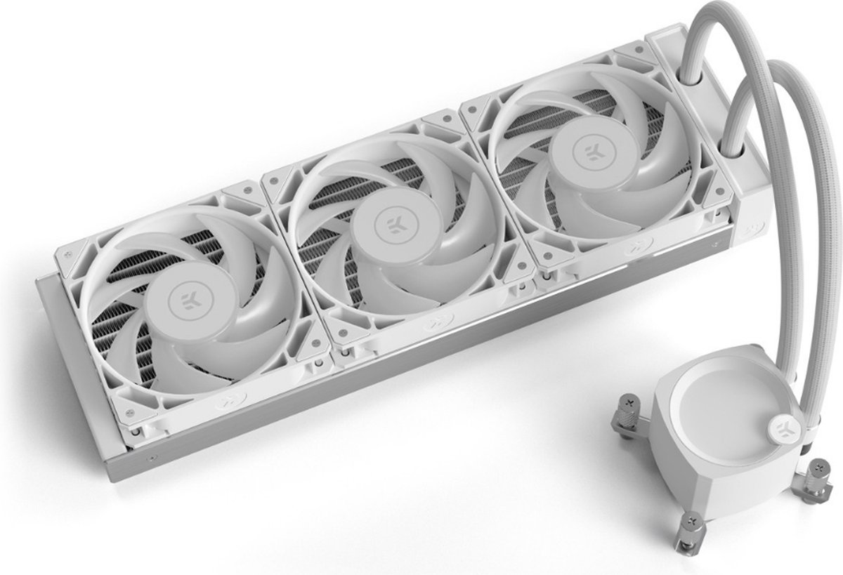 Ekwb Ek-Nucleus Aio Cr360 Lux D-Rgb White - Vloeistof-Koelsysteem - Afmeting koeler - afbeelding 6