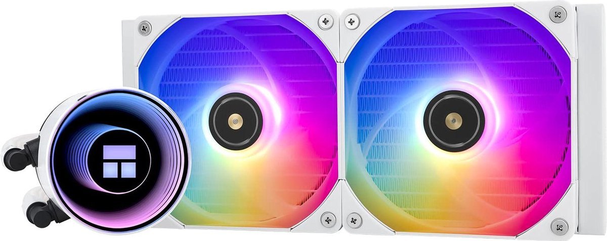 Frozen Frozen Notte 240 White Argb Watergekoelde Cpu-Koeler Met Dual 120 Mm Pwm-Ventilatoren - Geschikt Voor Amd Am4 En Intel Lga 1700, 1150, 1151, 1200, 2011