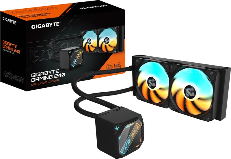 Gigabyte 240 waterkoeling 4 orig - GIGABYTE GAMING 240 240mm Waterkoeler (Black)