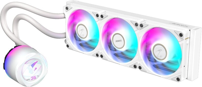 Gigabyte aorus waterforce x ii 360 wate 60278 2 orig - GIGABYTE AORUS Waterforce X II 360 Ice 360mm Waterkoeler (White)
