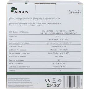 Argus Su-260 Processor Koeler - afbeelding 4