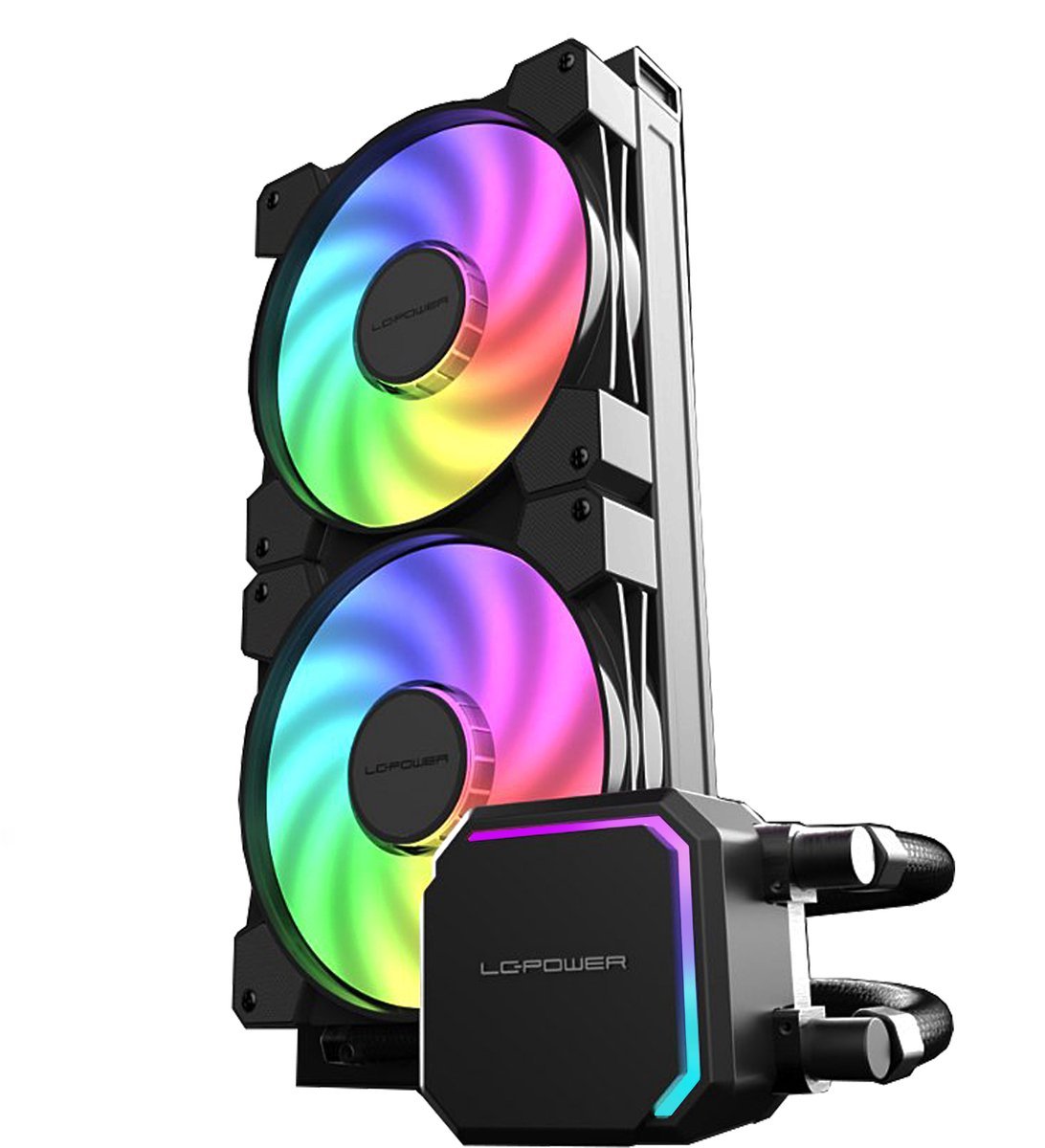 LC Lc Power 280 Argb Waterkoeler - Zwart - 140Mm Fan - Tdp 280W - Intel/Amd Sockets Lga 2066, 2011-3, 2100, 1700, 1366, 1200, 1156, 1155, 1151, 1150. Am5, M4, Am3, Am2, Fm3, Fm2, Fm1