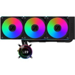 Lian Li Lian Li Hydroshift Ii Lcd-C 360Cl Black - Afmeting Radiator: 360 Mm - Voor Intel Lga: 1851, 1700 - Amd Am5, Am4 - 2.1-Inch Ips Lcd-Scherm - 3X 120 Mm Uni Fan Cl Wireless Fan'S - L-Connect 3 Software - Zwart