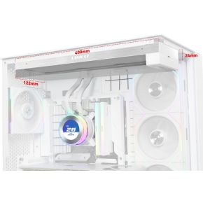 Hydroshift II LCD-C 360N Fanless ARGB 360mm Waterkoeler (White) - afbeelding 6