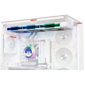 Hydroshift II LCD-C 360TL ARGB 360mm Waterkoeler (White) - afbeelding 4