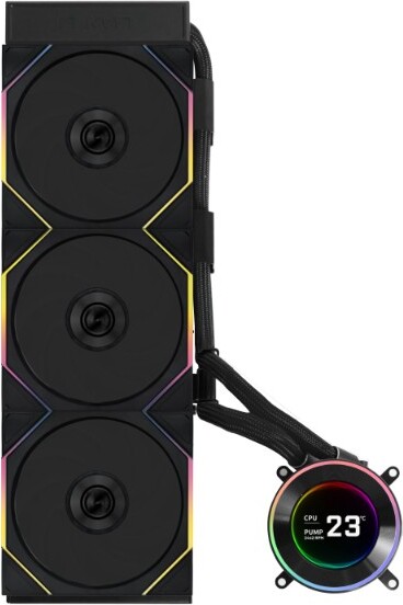 Lian li hydroshift ii lcd c 360tl wire 60225 2 orig - Lian Li Hydroshift II LCD-C 360TL ARGB 360mm Waterkoeler (Black)