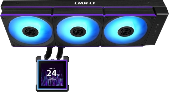 Lian li hydroshift ii lcd s 360c water 472132 2 orig - Lian Li HydroShift II LCD-S 360CL 360mm Waterkoeler (Black)